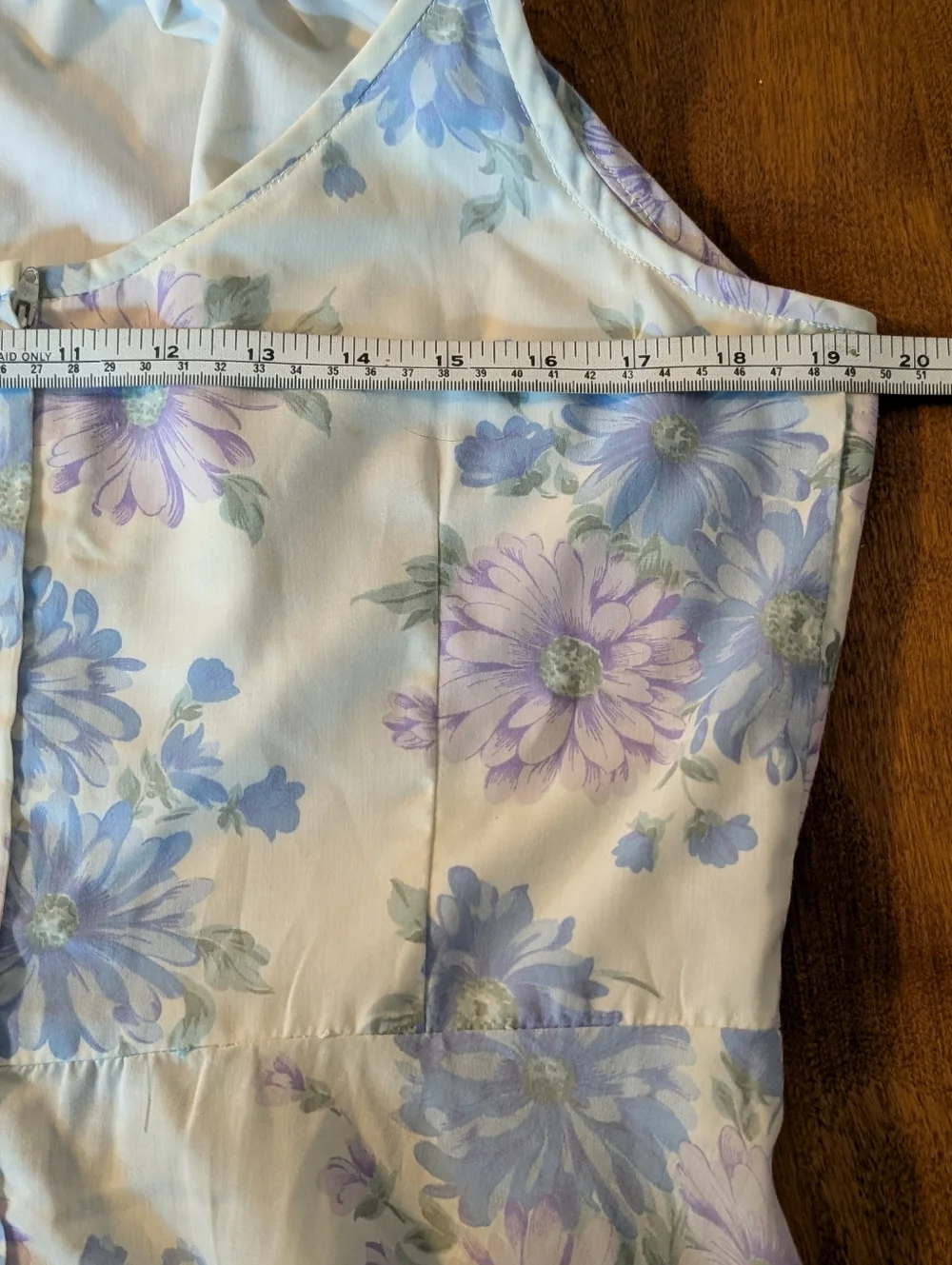 Vintage 70s Handmade Cottagecore Prairie Maxi Dress Pastel Floral Ruffle Hem - Picture 10 of 12